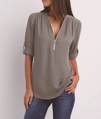 KATIE® | Blouse met rits